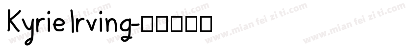 Kyrie Irving字体转换